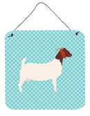 Boer Goat Blue Check Wall or Door Hanging Prints BB8060DS66 Boer Goat Blue Check Wall or Door Hanging Prints BB8060DS66