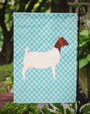 Boer Goat Blue Check Garden Flag - Outdoor Decorative Yard Flag Boer Goat Blue Check Garden Flag - Outdoor Decorative Yard Flag