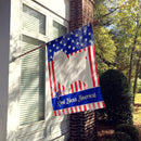 Bolognese American Flag Canvas House Size BB8390CHF Bolognese American Flag Canvas House Size BB8390CHF