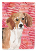 Beagle Love Garden Flag - Outdoor Decorative Yard Flag BB9474GF Beagle Love Garden Flag - Outdoor Decorative Yard Flag BB9474GF