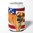 Boerboel Mastiff Patriotic Can or Bottle Hugger BB9646CC Boerboel Mastiff Patriotic Can or Bottle Hugger BB9646CC