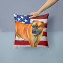 Boerboel Mastiff Patriotic Throw Pillow - 14x14 Decorative Pillow β Art for Your Home & Patio BB9646PW1414 Boerboel Mastiff Patriotic Throw Pillow - 14x14 Decorative Pillow β Art for Your Home & Patio BB9646PW1414
