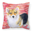 Pembroke Corgi Love Fabric Decorative Pillow BB9729PW1818 Pembroke Corgi Love Fabric Decorative Pillow BB9729PW1818