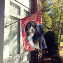 Bernese Mountain Dog Love Flag Canvas House Size BB9732CHF Bernese Mountain Dog Love Flag Canvas House Size BB9732CHF