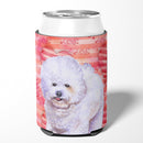 Bichon Frise Love Can or Bottle Hugger BB9735CC Bichon Frise Love Can or Bottle Hugger BB9735CC