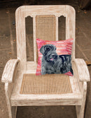 Giant Schnauzer Love Fabric Decorative Pillow BB9747PW1818 Giant Schnauzer Love Fabric Decorative Pillow BB9747PW1818