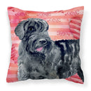 Giant Schnauzer Love Fabric Decorative Pillow BB9747PW1818 Giant Schnauzer Love Fabric Decorative Pillow BB9747PW1818