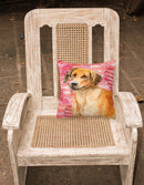 Rhodesian Ridgeback Love Fabric Decorative Pillow BB9763PW1818 Rhodesian Ridgeback Love Fabric Decorative Pillow BB9763PW1818