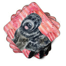 Black Russian Terrier Love Foam Coaster  BB9764FC Black Russian Terrier Love Foam Coaster  BB9764FC