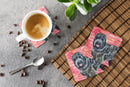 Black Russian Terrier Love Foam Coaster  BB9764FC Black Russian Terrier Love Foam Coaster  BB9764FC