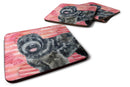 Black Russian Terrier Love Foam Coaster  BB9764FC Black Russian Terrier Love Foam Coaster  BB9764FC