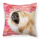Pekingese Love Fabric Decorative Pillow BB9768PW1818 Pekingese Love Fabric Decorative Pillow BB9768PW1818