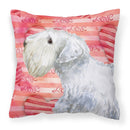 Sealyham Terrier Love Fabric Decorative Pillow BB9771PW1818 Sealyham Terrier Love Fabric Decorative Pillow BB9771PW1818