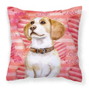 Beagle Love Fabric Decorative Pillow BB9773PW1818 Beagle Love Fabric Decorative Pillow BB9773PW1818