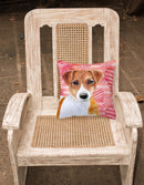 Jack Russell Terrier Love Fabric Decorative Pillow BB9776PW1818 Jack Russell Terrier Love Fabric Decorative Pillow BB9776PW1818