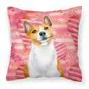 Basenji Love Fabric Decorative Pillow BB9779PW1818 Basenji Love Fabric Decorative Pillow BB9779PW1818