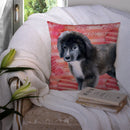 Newfoundland Puppy Love Throw Pillow - 14x14 Decorative Pillow β Art for Your Home & Patio BB9786PW1414 Newfoundland Puppy Love Throw Pillow - 14x14 Decorative Pillow β Art for Your Home & Patio BB9786PW1414