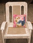 Welsh Terrier Love Fabric Decorative Pillow BB9787PW1818 Welsh Terrier Love Fabric Decorative Pillow BB9787PW1818