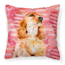 Cocker Spaniel Love Fabric Decorative Pillow BB9793PW1818 Cocker Spaniel Love Fabric Decorative Pillow BB9793PW1818