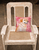 Labrador Retriever Love Fabric Decorative Pillow BB9801PW1818 Labrador Retriever Love Fabric Decorative Pillow BB9801PW1818