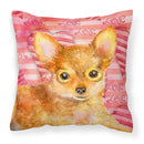 Toy Terrier Love Fabric Decorative Pillow BB9809PW1818 Toy Terrier Love Fabric Decorative Pillow BB9809PW1818