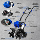 BILT HARD 16" Gas Garden Tiller – 46cc 4-Cycle Engine, 6 Steel Tines, Adjustable Wheels & Cushioned Handles for Easy Tilling & Weeding BILT HARD 16" Gas Garden Tiller – 46cc 4-Cycle Engine, 6 Steel Tines, Adjustable Wheels & Cushioned Handles for Easy Tilling & Weeding