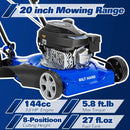 BILT HARD 20" Gas Push Lawn Mower – 144cc 4-Cycle Engine, 8 Cutting Heights, Perfect for Lawns, Yards & Gardens BILT HARD 20" Gas Push Lawn Mower – 144cc 4-Cycle Engine, 8 Cutting Heights, Perfect for Lawns, Yards & Gardens
