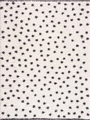 Chaia Dotted Black & White Plush Rug Chaia Dotted Black & White Plush Rug