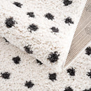 Chaia Dotted Black & White Plush Rug Chaia Dotted Black & White Plush Rug