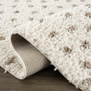 Chaia Dotted Cream & Brown Plush Rug Chaia Dotted Cream & Brown Plush Rug