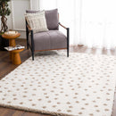 Chaia Dotted Cream & Brown Plush Rug Chaia Dotted Cream & Brown Plush Rug