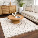 Chaia Dotted Cream & Brown Plush Rug Chaia Dotted Cream & Brown Plush Rug