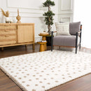 Chaia Dotted Cream & Brown Plush Rug Chaia Dotted Cream & Brown Plush Rug