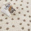 Chaia Dotted Cream & Brown Plush Rug Chaia Dotted Cream & Brown Plush Rug