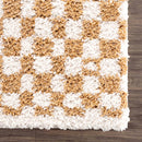 Kieu Mustard & Ivory Checkered Area Rug Kieu Mustard & Ivory Checkered Area Rug