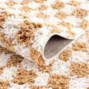 Kieu Mustard & Ivory Checkered Area Rug Kieu Mustard & Ivory Checkered Area Rug