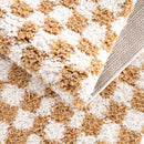 Kieu Mustard & Ivory Checkered Area Rug Kieu Mustard & Ivory Checkered Area Rug