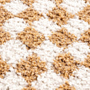 Kieu Mustard & Ivory Checkered Area Rug Kieu Mustard & Ivory Checkered Area Rug