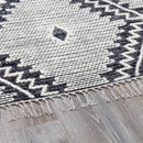 Brownhills Cream&Black Trellis Cotton Area Rug Brownhills Cream&Black Trellis Cotton Area Rug