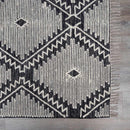 Brownhills Cream&Black Trellis Cotton Area Rug Brownhills Cream&Black Trellis Cotton Area Rug