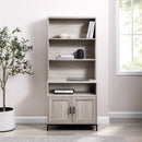 Chevy 64" Contemporary 2-Door Hutch Bookshelf Chevy 64" Contemporary 2-Door Hutch Bookshelf