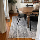 Barny Gray Blue Washable Rug Barny Gray Blue Washable Rug