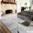 Barny Gray Blue Washable Rug Barny Gray Blue Washable Rug
