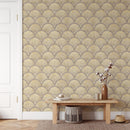 Beige Gold Effect Art Deco Style Luxury Wallpaper Beige Gold Effect Art Deco Style Luxury Wallpaper