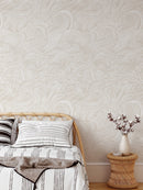 Beige Nautical Waves Wallpaper Beige Nautical Waves Wallpaper