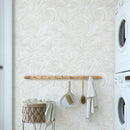 Beige Nautical Waves Wallpaper Beige Nautical Waves Wallpaper