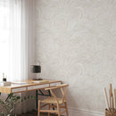 Beige Nautical Waves Wallpaper Beige Nautical Waves Wallpaper