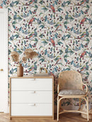 Birds and Red Berry Wallpaper Birds and Red Berry Wallpaper