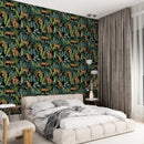 Leopard Print Peel and Stick Wallpaper - Exotic Tropical Wallpaper Leopard Print Peel and Stick Wallpaper - Exotic Tropical Wallpaper