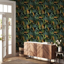 Leopard Print Peel and Stick Wallpaper - Exotic Tropical Wallpaper Leopard Print Peel and Stick Wallpaper - Exotic Tropical Wallpaper